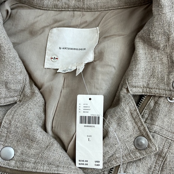 Tessa Embroidered Boyfriend Jacket NWT Size L Anthropologie - Picture 10 of 13